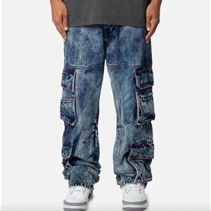 MNML Cargo Jeans 29 Blue